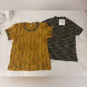 NWT - Two Zara Knit Tops. Size S.